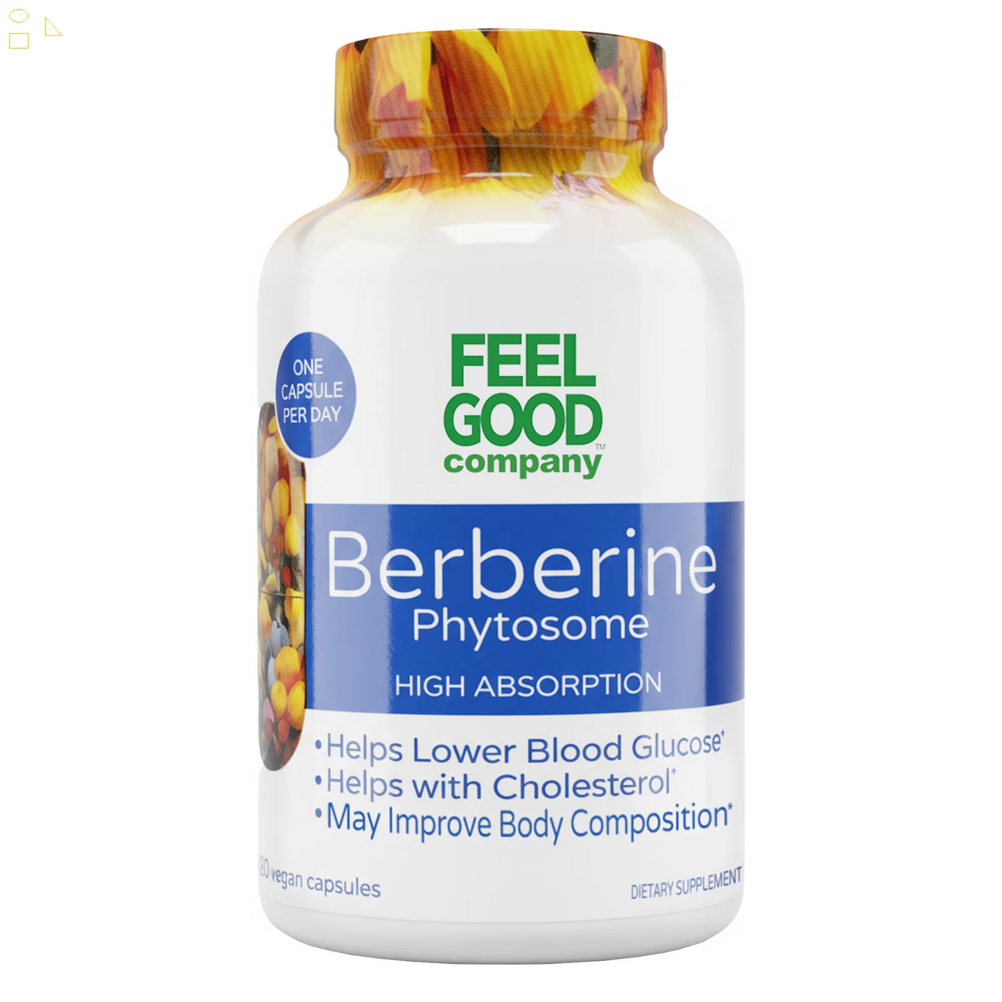 FEELGOOD Berberine Phytosome, 120 Vegan Capsules