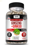 Ginseng + Ginkgo Biloba for Brain Function, Blood Circulation, anti Inflammation