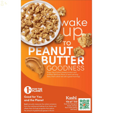 Kashi GO Cold Breakfast Cereal, Vegan Protein, Fiber Cereal, Peanut Butter Crunch, 13.2Oz Box (1 Box)
