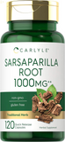 Sarsaparilla Root Capsules 1000Mg | 120 Count | Non-Gmo, Gluten Free Supplement