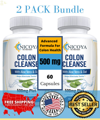 Colon Cleanse, Energy, Gas, Constipation Relief to Naturally Lose Weight 2 Pack