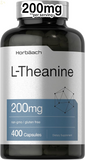 L Theanine 200Mg | 400 Capsules | Value Size | Non-Gmo, Gluten Free Supplement | by