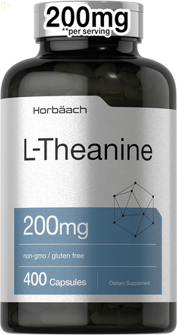 L Theanine 200Mg | 400 Capsules | Value Size | Non-Gmo, Gluten Free Supplement | by