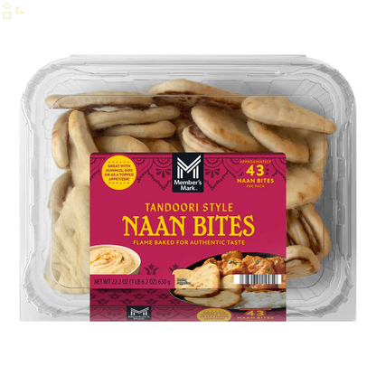 Member'S Mark Tandoori Style Naan Bites, 222 Oz.