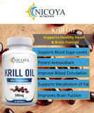 Antarctic Krill Oil 500 Mg with Omega-3, EPA, DHA, and Astaxanthin Supplement