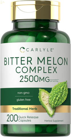 Bitter Melon Capsules 2500 Mg | 200 Count | Non-Gmo & Gluten Free Extract | Complex Supplement