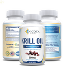 Antarctic Krill Oil 500 Mg with Omega-3, EPA, DHA, and Astaxanthin Supplement