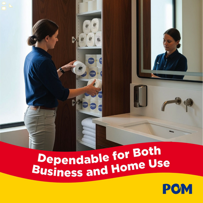 POM 2-Ply Toilet Paper 45 Rolls, 473 Sheets/Roll