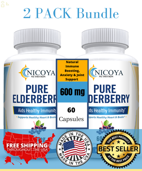 Elderberry Immune Support- Daily Immune, Viral Defense, Joint Support 2 PK