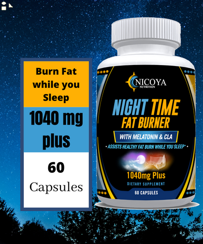 Night Time Fat Burner, Weight Loss Capsules with Melatonin & CLA