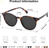 Small round Classic Polarized Sunglasses for Women Men Vintage Style UV400 Lens MAY SJ2113