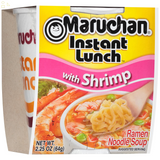 4 Packs Maruchan Shrimp Flavor Instant Lunch Ramen Noodle 2.25 Oz