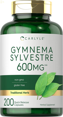 Gymnema Sylvestre Capsules | 200 Count | Non-Gmo and Gluten Free