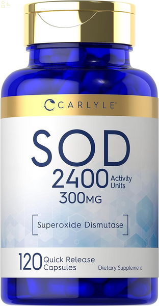 S.O.D. Supplement | 300Mg | 120 Count | Superoxide Dismutase | Non-Gmo and Gluten Free