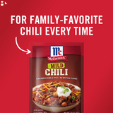 Mccormick Mild Chili Seasoning Mix, 1.25 Oz Envelope