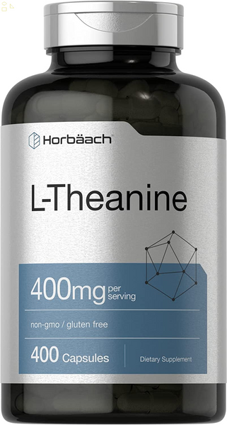L-Theanine 400Mg | 400 Capsules | High Potency Supplement | Non-Gmo & Gluten Free 