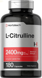 L Citrulline 2400 Mg per Serving | 180 Capsules | Maximum Strength, Free Form Amino Acid | Non-Gmo, Gluten Free L-Citrulline Supplement | by