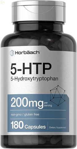 5HTP 200Mg Capsules | 180 Capsules | Griffonia Simplicifolia | 5HTP Extra Strength Supplement | Non-Gmo, Gluten Free | 5 Hydroxytryptophan | by