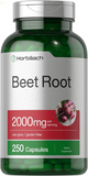 Beet Root Powder Capsules | 250 Pills | Herbal Extract | Non-Gmo, Gluten Free, and DNA Tested Supplement