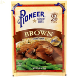 Pioneer Brown Gravy Mix, 1.61 Oz – Makes 2 Cups of Rich, Savory Gravy – Just Add Water for a Quick, Delicious Meal Addition