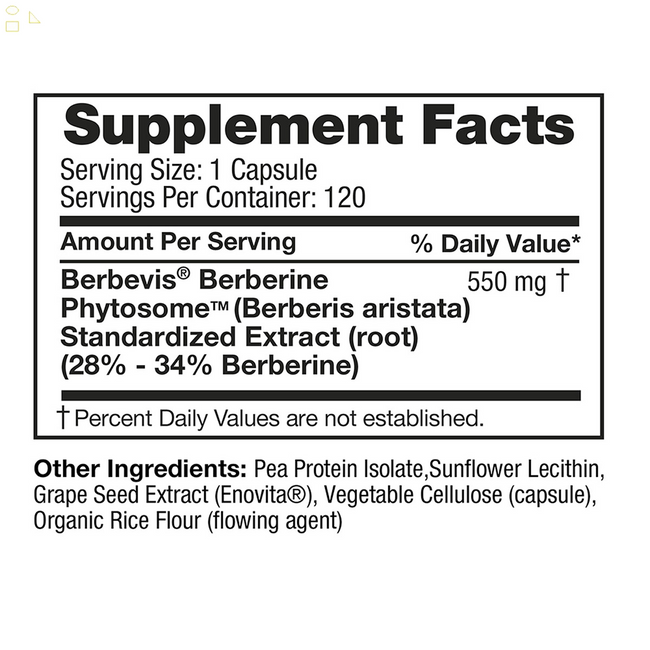 FEELGOOD Berberine Phytosome, 120 Vegan Capsules