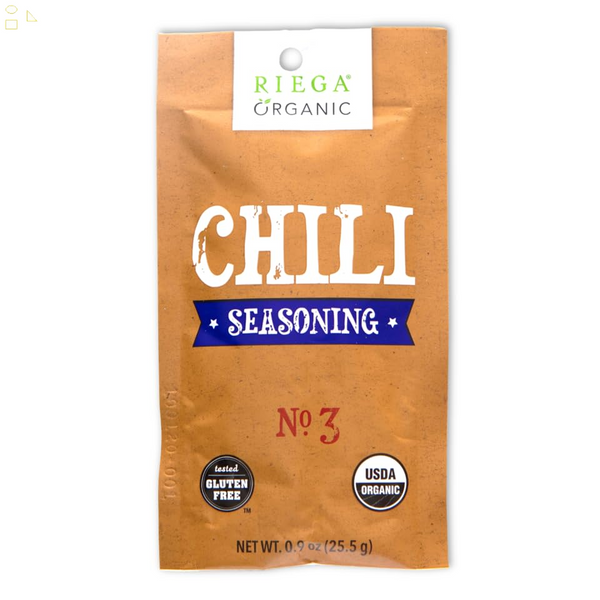Riega Organic Chili Seasoning Powder Mix, 0 Fat 20g Packet