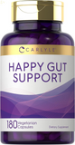 Happy Gut Support | 180 Capsules | Vegetarian, Non-Gmo, Gluten Free Supplement