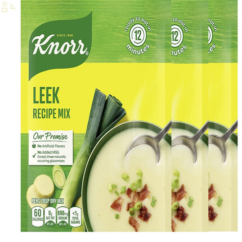 Pack of 3 Knorr, Leek Soup Mix and Recipe Mix for Soups, Sauces and Simple Meals No Artificial Flavors 1.8 Oz Each