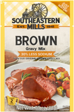 Southeastern Mills 30% Brown Gravy Mix - 30% Less Sodium 48g packaging my vary