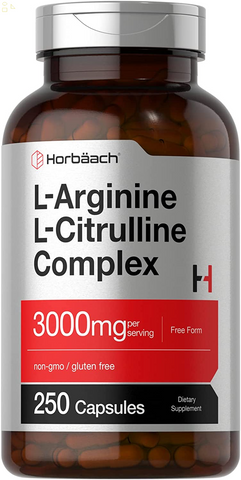 L-Arginine L-Citrulline Complex | 3000Mg | 250 Capsules | Non-Gmo, Gluten Free Supplement | by