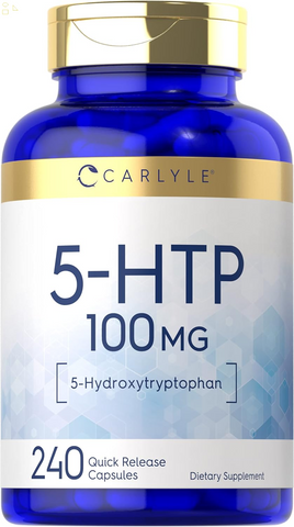 5HTP | 100Mg | 240 Capsules | 5 Hydroxtryptophan | Non-Gmo & Gluten Free Supplement