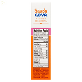 Goya Sazon Sin Achiote (Without Annatto) 3.52 Oz, 20 Packets/Sobres