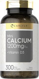 Calcium with D3 | 1200Mg | 300 Mini Softgels | Non-Gmo and Gluten Free Supplement