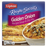  Pack of 2 Lipton Golden Onion Recipe Secrets Soup and Dip Mix for a Delicious Meal Great with Your Favorite Recipes, Dip or Soup Mix 2.6 Oz