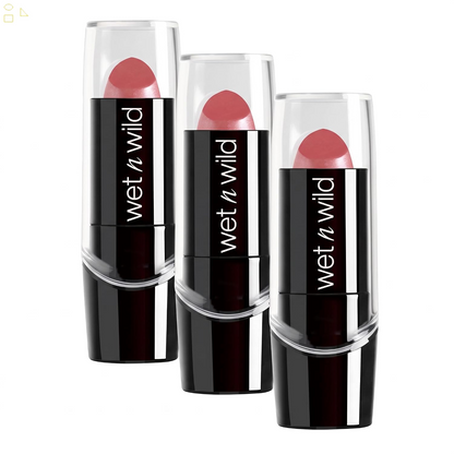 Wet N Wild Silk Finish Lipstick, Hydrating Rich Buildable Lip Color, Formulated with Vitamins AE, & Macadamia for Ultimate Hydration, Cruelty-Free & Vegan - Dark Pink Frost