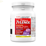 Pack of 2 Children's Tylenol Acetaminophen Ages 2-11 Pain + Fever Medicine 24 Chewable Tablets Each | Total 48 Chewable Tablets