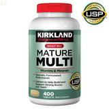 Kirkland Adult 50+ Mature Multivitamins & Minerals, 400 Tablets | With 30 Necessary Vitamins & Minerals For 50+ Men & Women