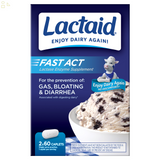 Lactaid Fast Act Lactase Enzyme Supplement, 120 Caplets | For The Prevention of Gas, Bloating and Diarrhea