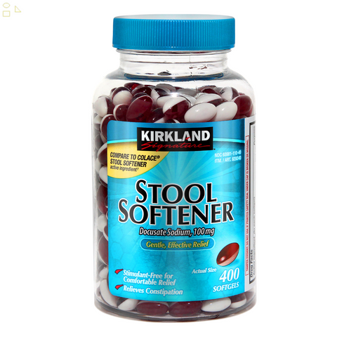 K.S Signature Stool Softener, 100 Mg, 400 Softgels