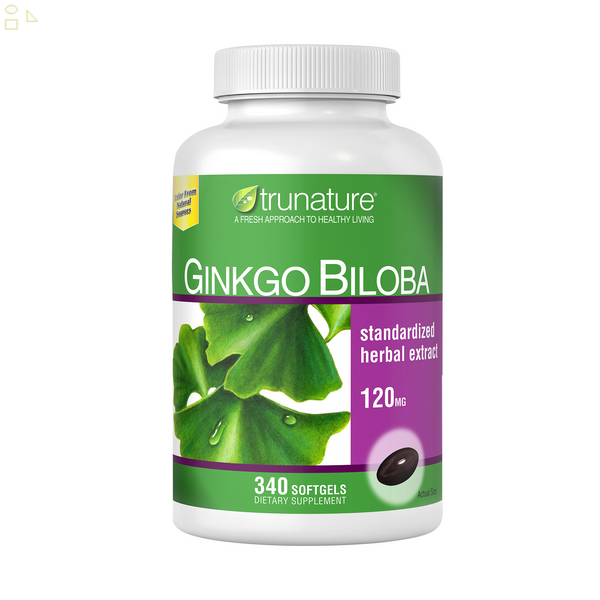 Trunature Ginkgo Biloba, 340 Softgels Standardized Herbal Extract