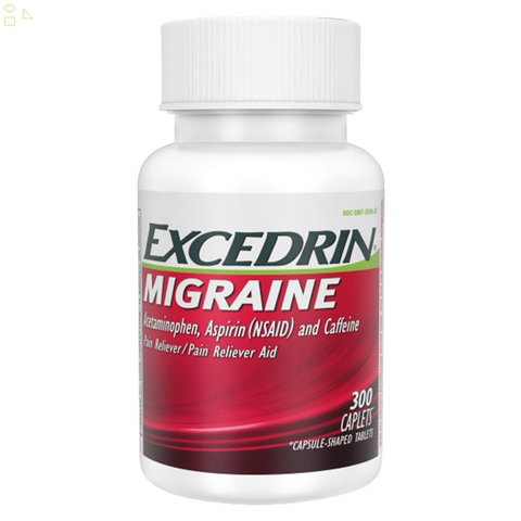 Excedrin Migraine for Migraine Relief, 300 Caplets | Relieves Pain, Nausea and Sensitivity to Light and Sound
