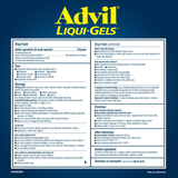 Advil Liqui-Gels Ibuprofen 200 Mg. Pain Reliever/Fever Reducer, 240 Capsules