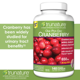 Trunature Pacran Cranberry 650 Mg., 140 Vegetarian Capsules