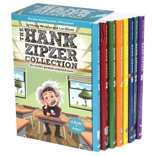 The Hank Zipzer 8 Book Collection by Henry Winkler and Lin Oliver