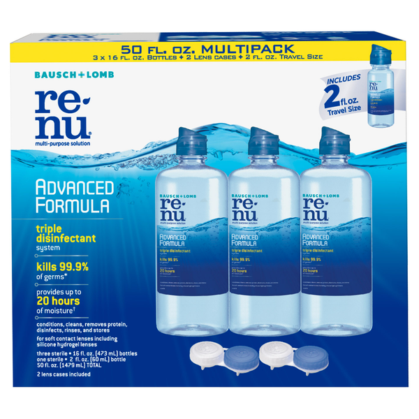 Renu Advanced Formula Multi-Purpose Solution, 50 Ounces