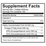 Pure Alaska Omega-3 500 Mg. EPA+DHA, 180 Softgels