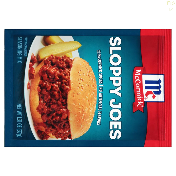 Mccormick Sloppy Joes Seasoning Mix, 1.31 Oz ( Pack of One ) Packaging May Vary