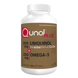 Qunol plus Coq10 Ubiquinol 200 Mg. with Omega-3, 90 Softgels