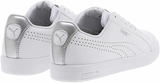 PUMA Women'S Smash WNS Perf Metallic Athletic Sneaker White US Size 8