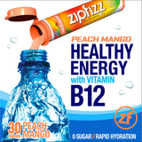 Zipfizz Healthy Energy Drink powder, 30 Tubes Peach Mango